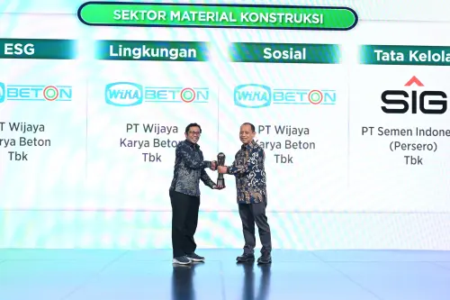 Bukan Sekadar Produksi Semen, Tata Kelola SIG Sabet Penghargaan ESG 2026