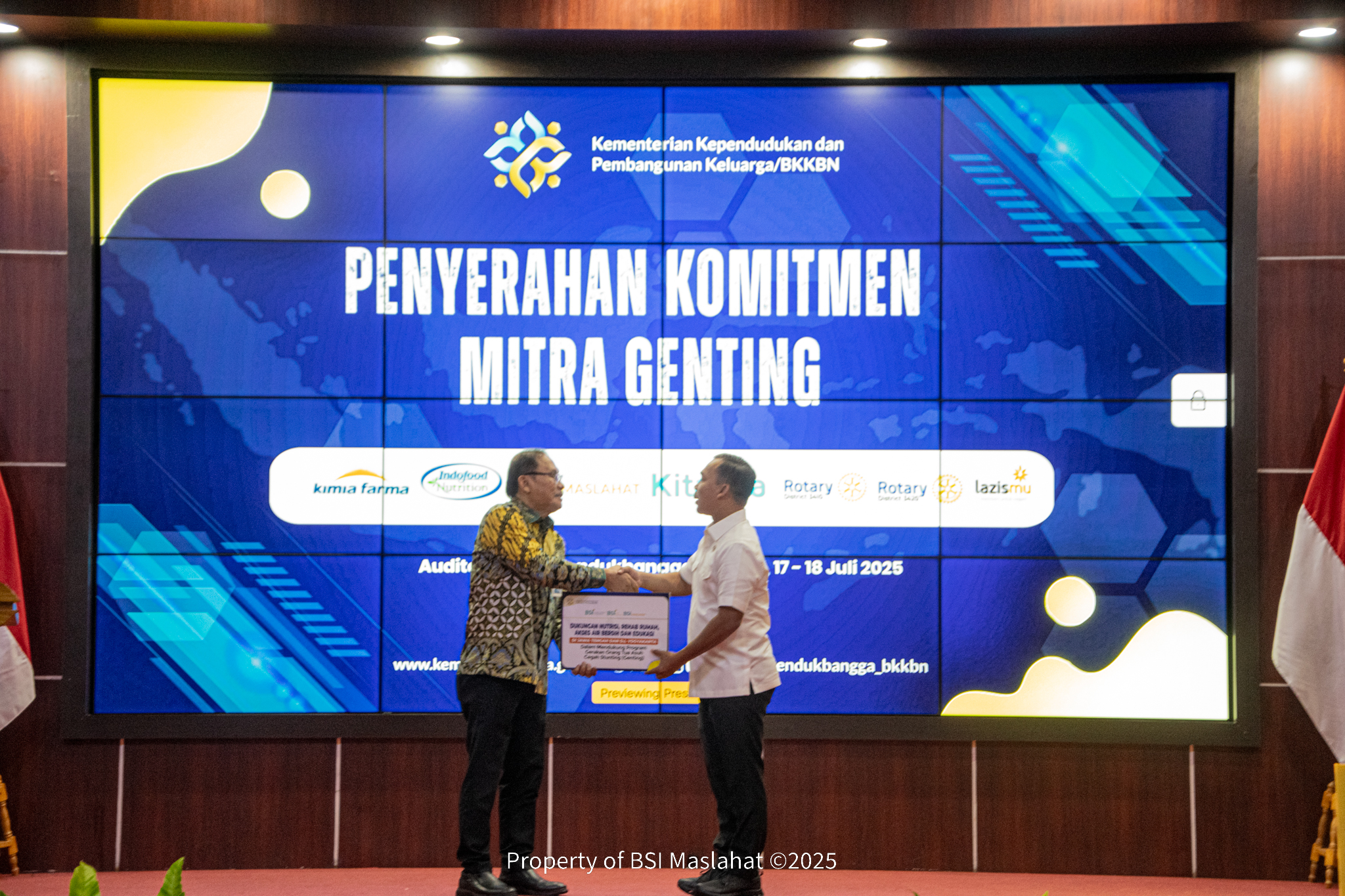 BSI Maslahat dan BKKBN Jalin Kerja Sama Perangi Stunting