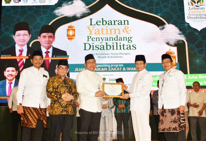 BSI Maslahat Raih Dua Penghargaan dari Kementerian Agama