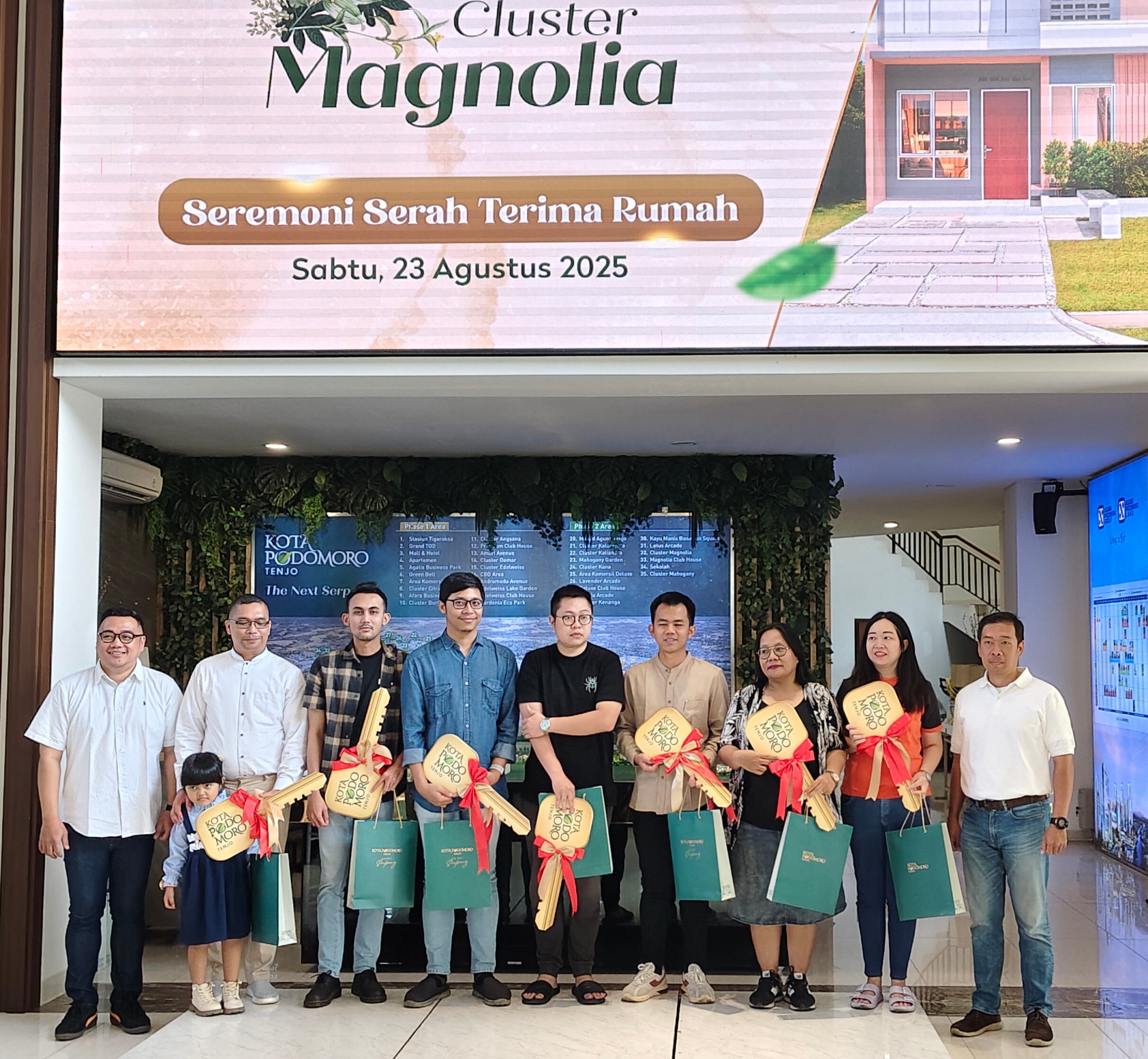 Laris Manis, Sebanyak 85% dari Total Cluster Magnolia Kota Podomoro Tenjo Tejual