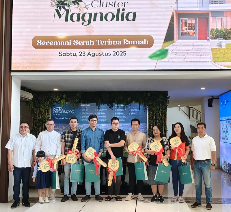 Laris Manis, Sebanyak 85% dari Total Cluster Magnolia Kota Podomoro Tenjo Tejual