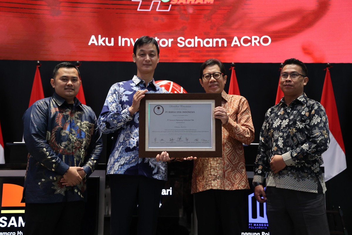 Kepakan Sayap Bisnis, Samcro Hyosung Adilestari (ACRO) Dirikan Anak Usaha Baru