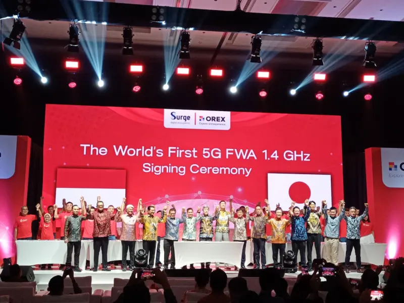 SURGE dan OREX SAI Bangun Ekosistem 5G FWA Nasional Berbasis Open RAN