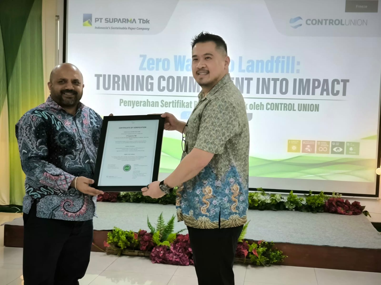 SPMA Cetak Sejarah, Jadi Manufaktur Pertama RI Raih Sertifikasi Zero Waste to Landfill Internasional