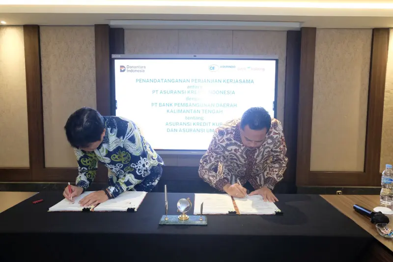 Perkuat Pembiayaan UMKM, Askrindo dan BPD Kalteng Teken Kerja Sama Asuransi
