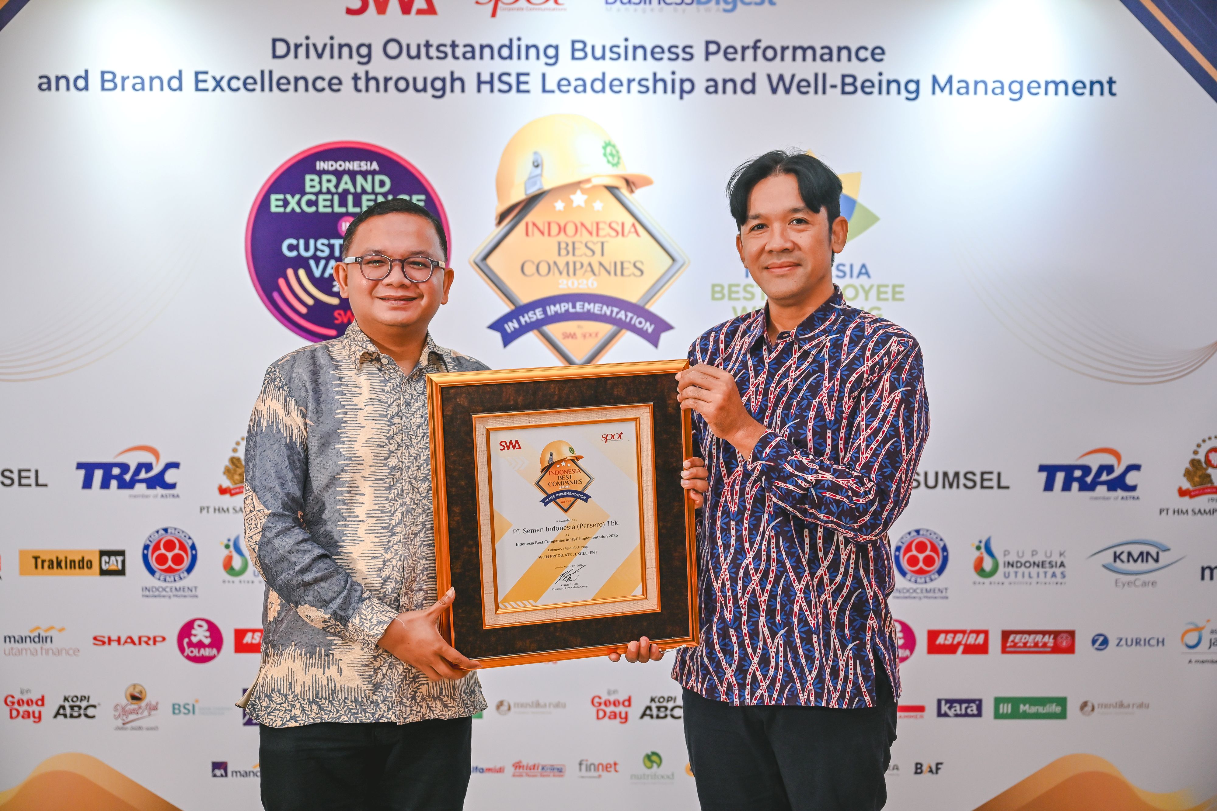 SIG Raih Predikat Excellent HSE 2026, Catat Zero Fatality dan Efisiensi Kerja