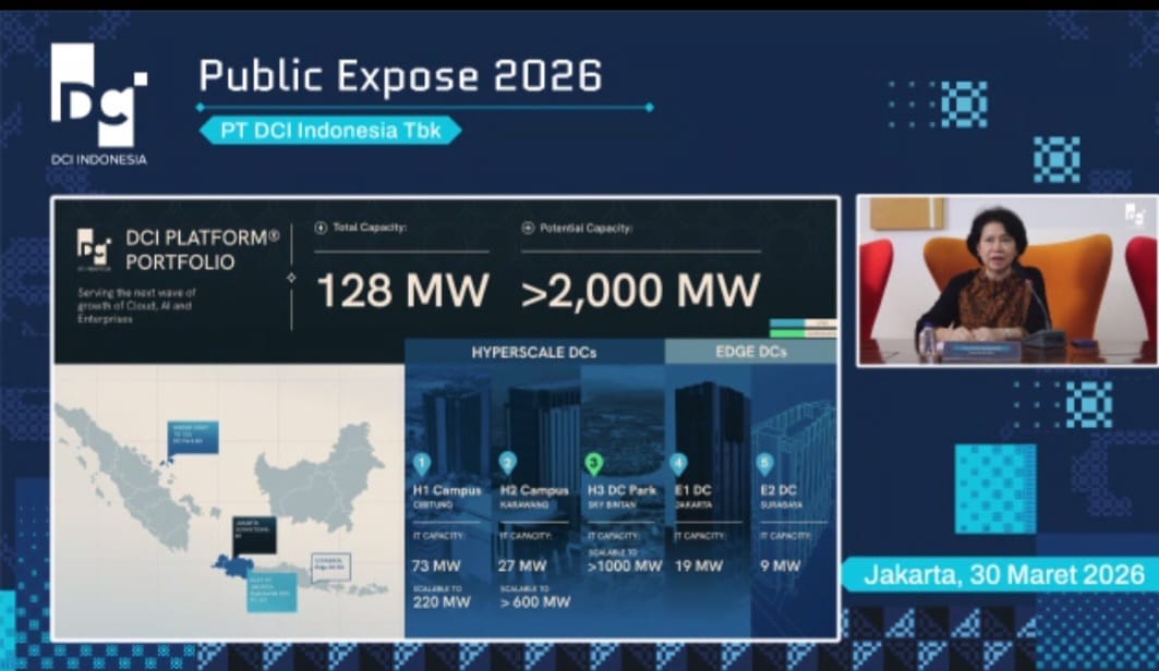 DCI Perkuat Infrastruktur Digital, Pendapatan Melonjak 40% di 2025
