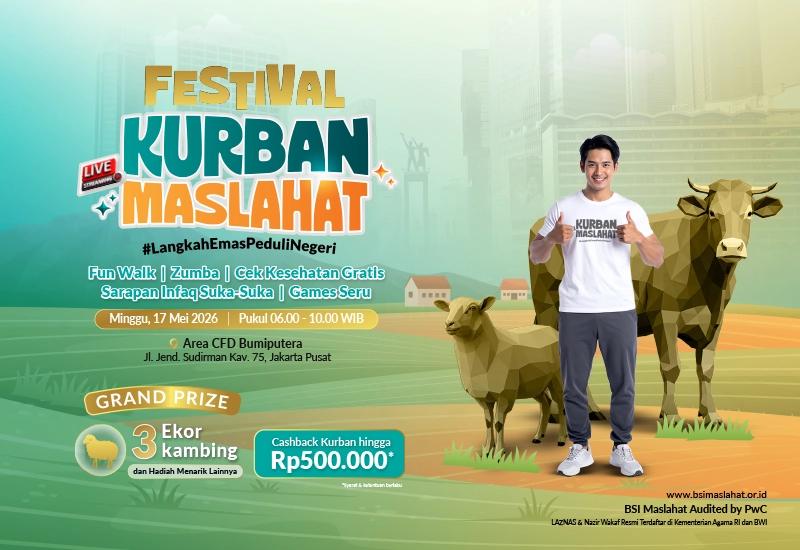 Festival Kurban Maslahat 2026 Hadir di CFD Jakarta dengan Promo dan Games Menarik