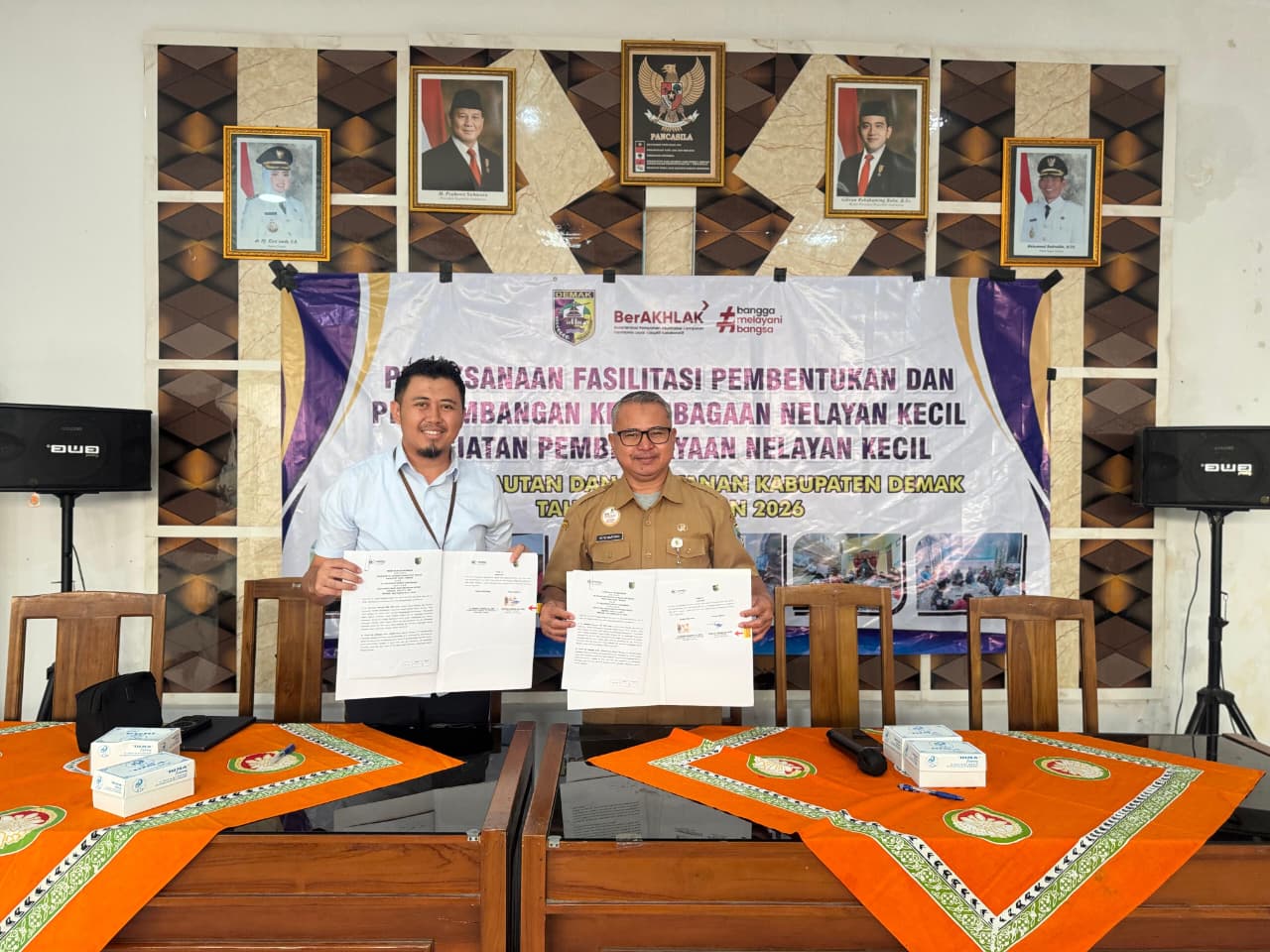Dukung Nelayan Lebih Aman Melaut, Askrindo Gandeng DKP Kabupaten Demak