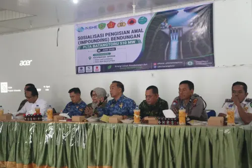 PT NSHE Perkuat Kesiapsiagaan Masyarakat Jelang Pengisian Waduk PLTA Batangtoru