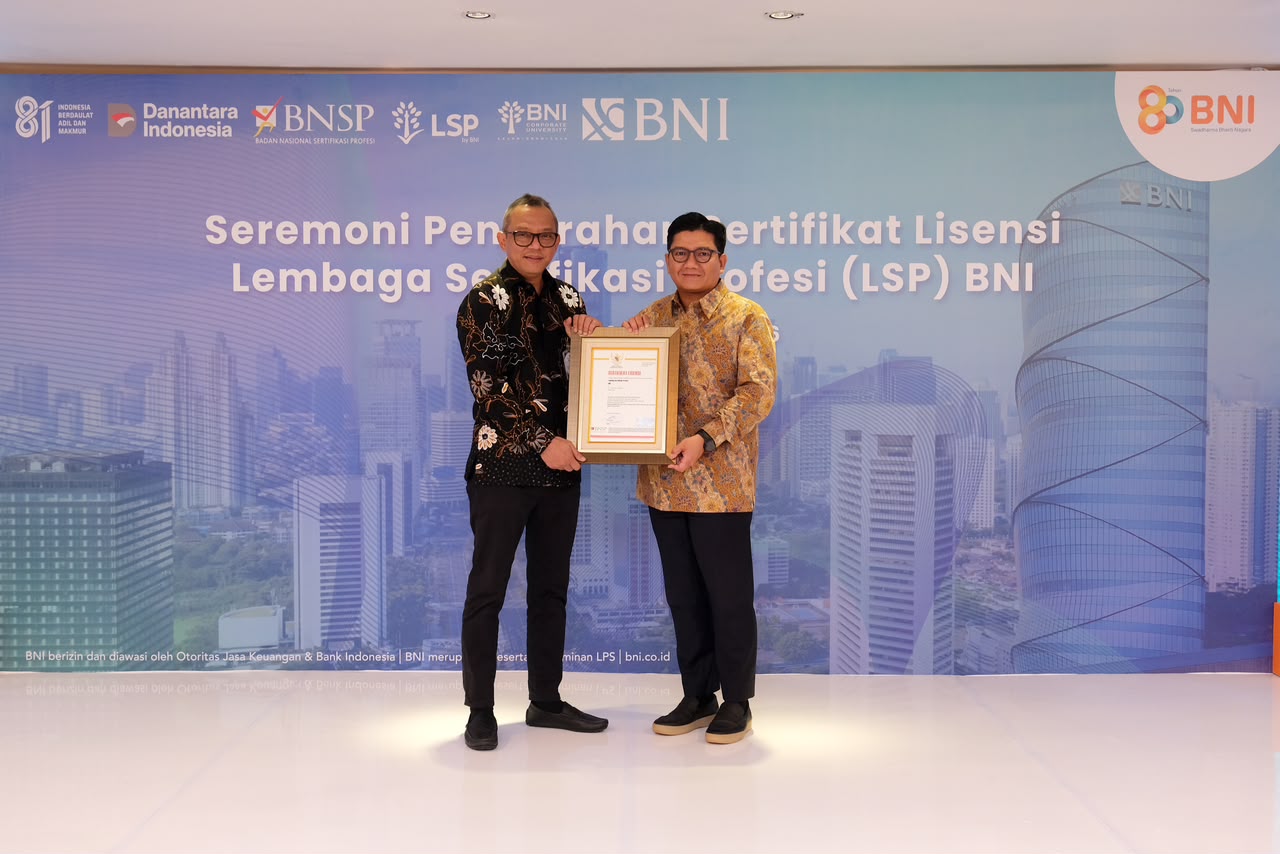 BNI Perkuat Tata Kelola SDM Lewat Lisensi BNSP dan Sertifikasi ISO Internasional